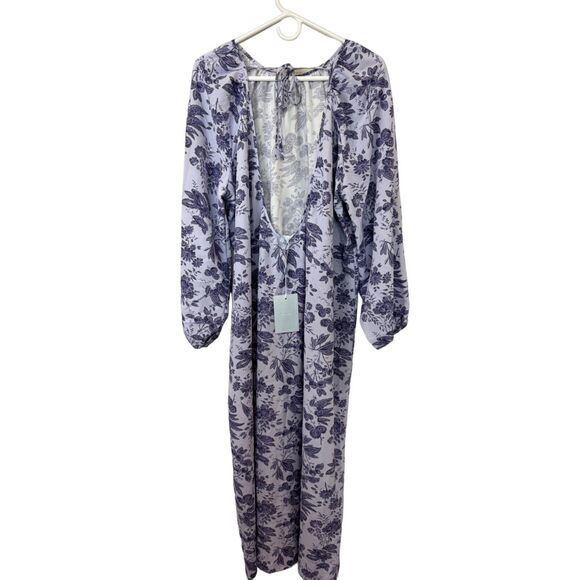 Hill House Cottage The Simone Dress Lilac Minimalist Old Money NWT XL - Picture 2 of 9